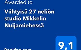 Viihtyisä 27 neliön studio Mikkelin Nuijamiehessä